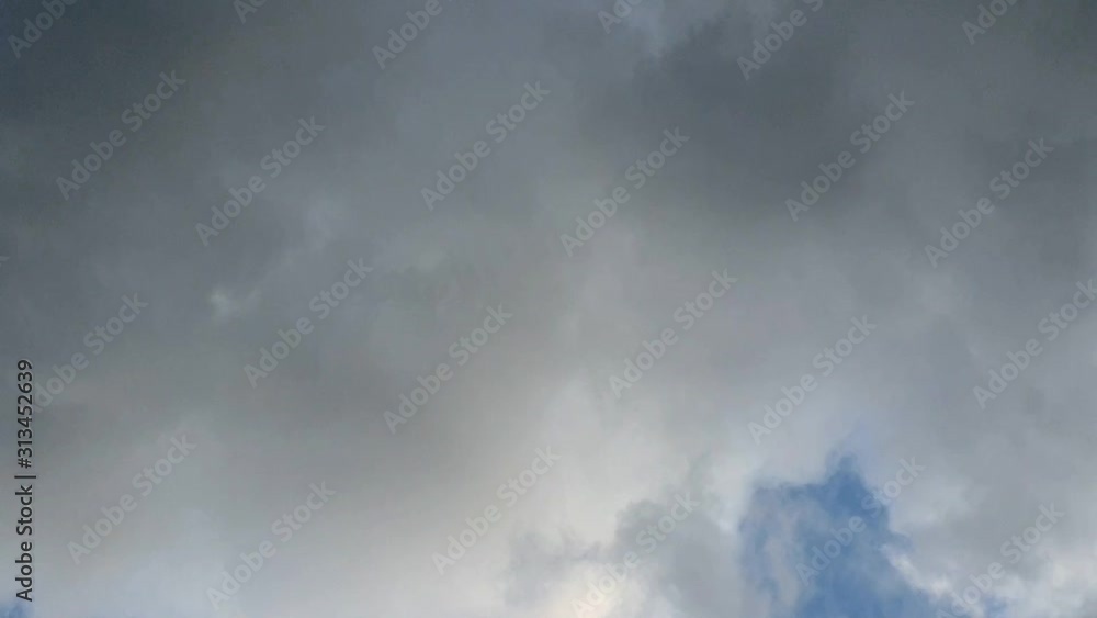 sky-lapse of white moving clouds in blue sky, monsoon passing clouds. sky-lapse of white moving clouds in blue sky, monsoon passing clouds.