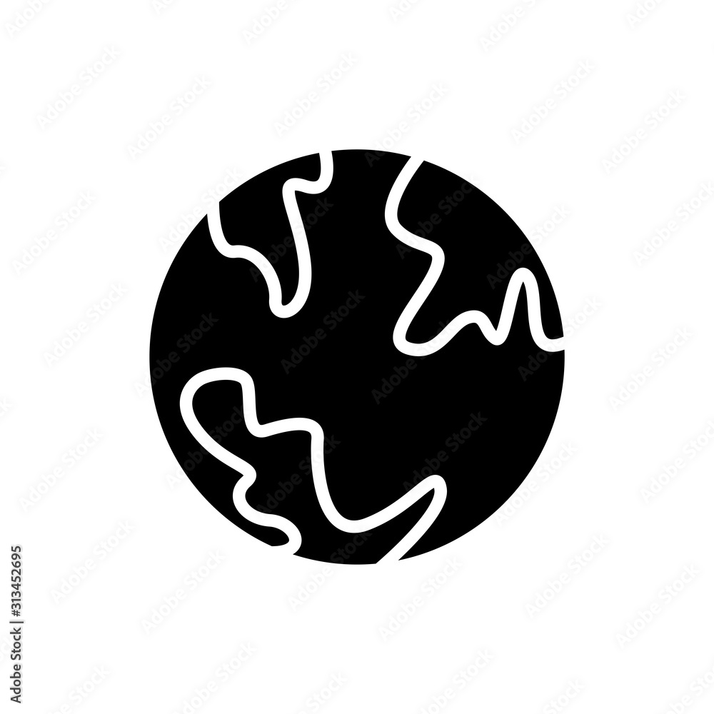 Globe icon vector in trendy style on white background Globe icon vector in trendy style on white background