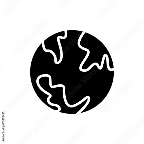 Globe icon vector in trendy style on white background