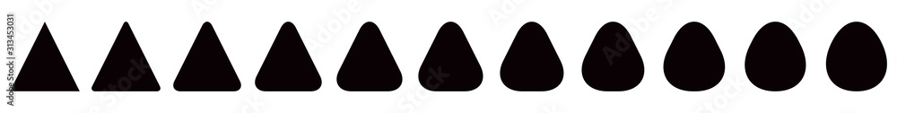 TRIANGLE ARRONDI PLEIN
