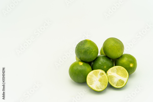 Lime's isolated on white background.