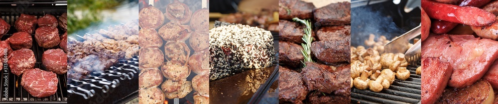 different meat dishes collage different meat dishes collage