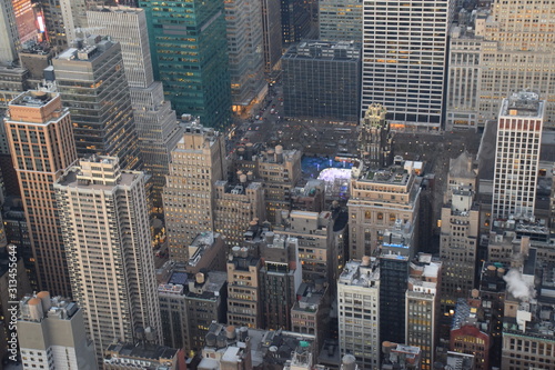 aerial view of manhattan