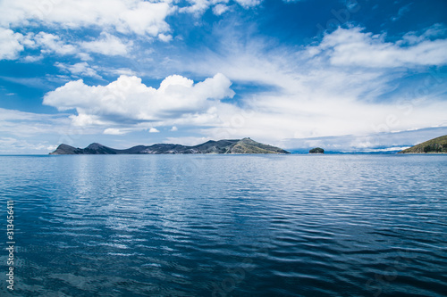 Pannoramic view on Isla del Sol Island  , Titicaca lake, Bolivia. © Aleksandar Todorovic