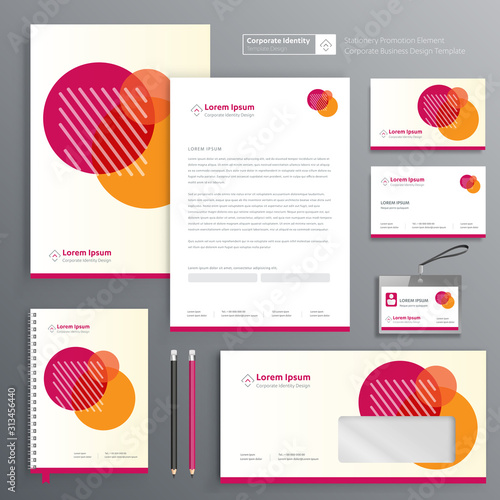 Corporate Business Identity template design Vector abstract stationery , Gift Items Color promotional souvenirs elements. link digital technology set, 