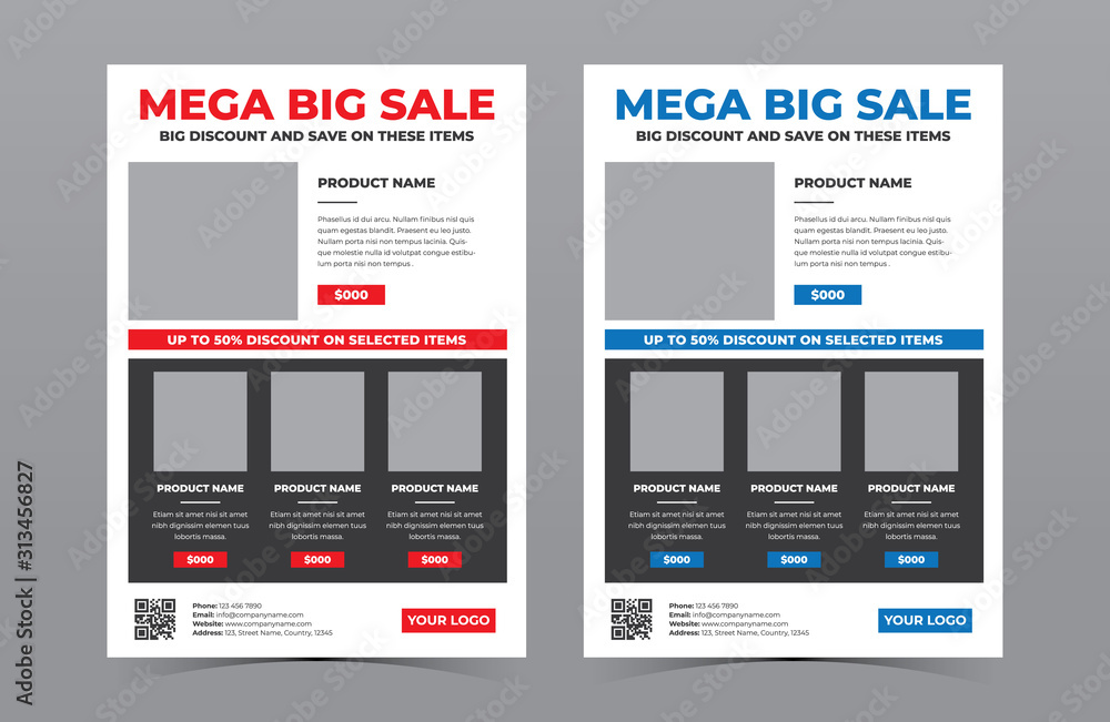 A4 Product Flyer Template