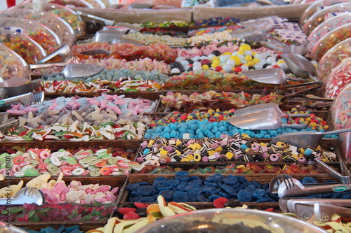 A Mix of Various Colourful Sweet Candy Treats.