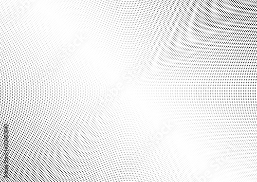 Abstract halftone dotted background. Monochrome pattern with dot and circles.  Vector modern futuristic texture for posters, sites, business cards, postcards, interior design, labels and stickers. © uncleaux
