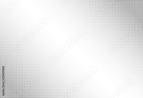 Abstract halftone dotted background. Monochrome pattern with stars.  Vector modern futuristic texture for posters, sites, business cards, postcards, labels and stickers. Design mock-up layout.