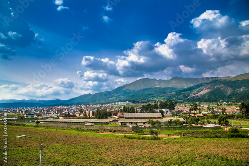 Panoramic view of Cusco from the Sacsayhuaman, Cusco, Peru