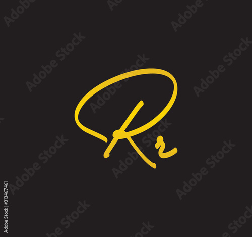Cursive Letter Gold Alphabet Handwritten Signature Calligraphy