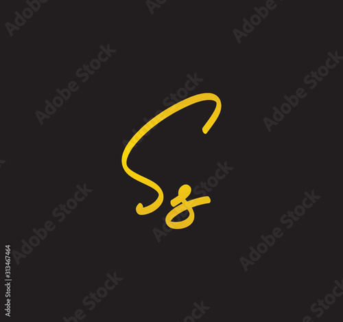 Cursive Letter Gold Alphabet Handwritten Signature Calligraphy