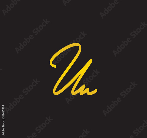 Cursive Letter Gold Alphabet Handwritten Signature Calligraphy