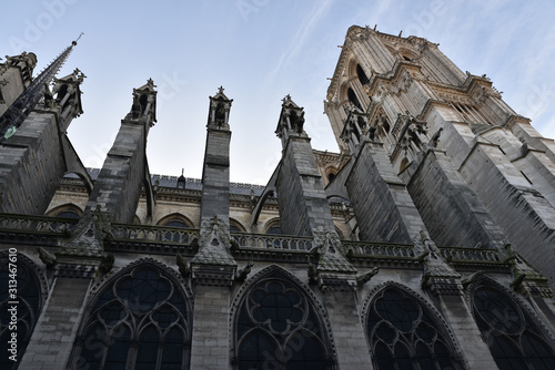 Contreforts de Notre-Dame à Paris, France