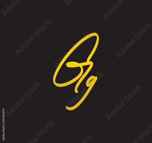 Cursive Letter Gold Alphabet Handwritten Signature Calligraphy