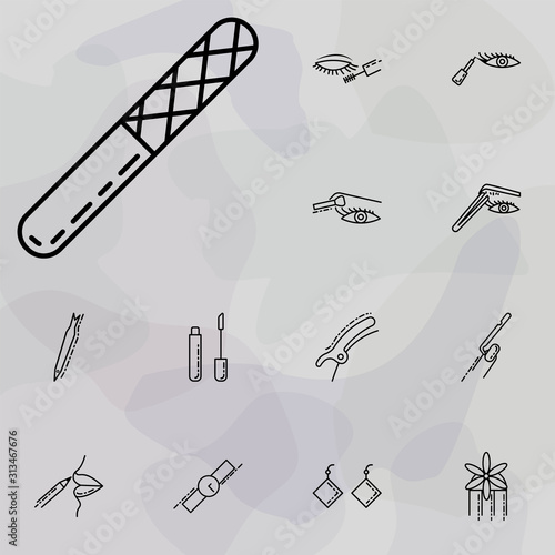 nail file icon. beauty  make up  cosmetics icons universal set for web and mobile