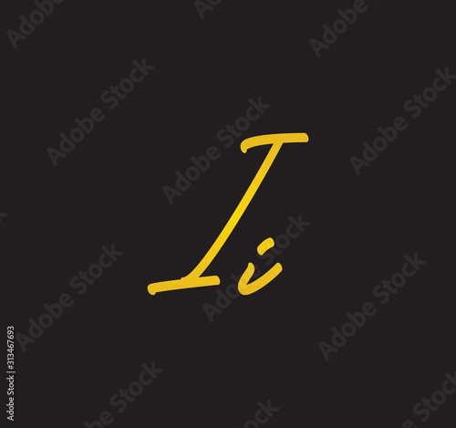 Cursive Letter Gold Alphabet Handwritten Signature Calligraphy