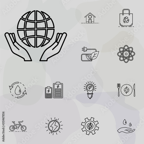 biosphere conservation icon. Ecology icons universal set for web and mobile