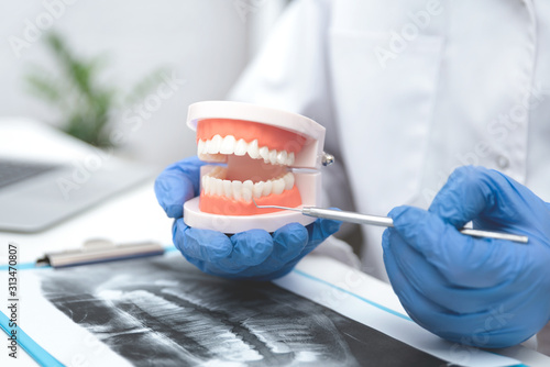Dentist consultation how to care for healthy teeth