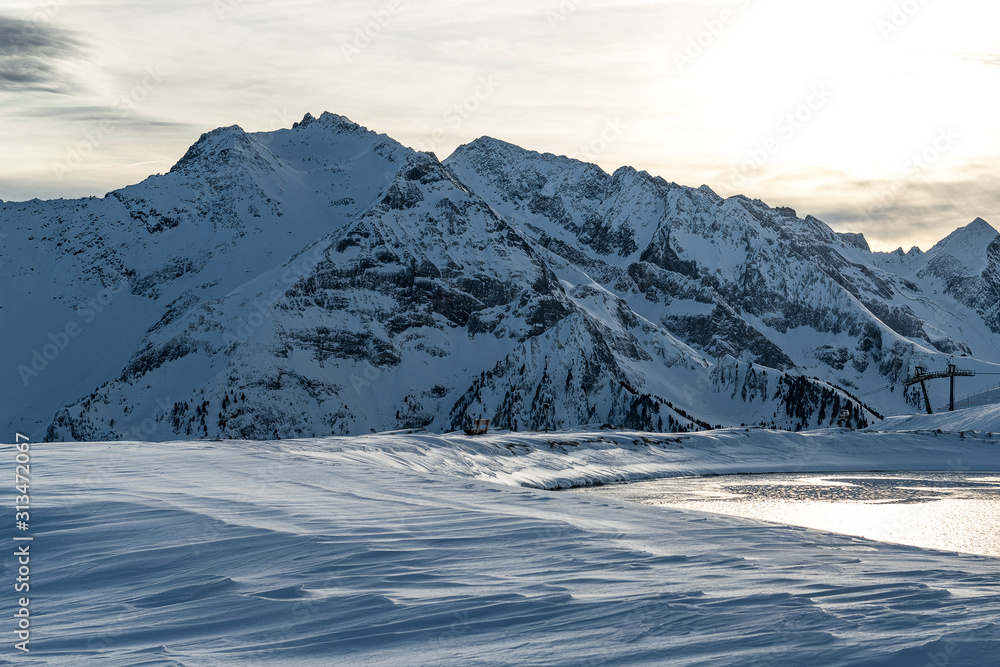 Winterlandschaft, Bergpanorama