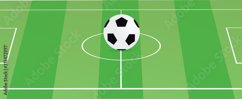 Small soccer field. vector illustration