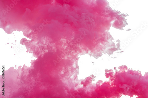 color pink smoke isolated clouds background emotions vortices