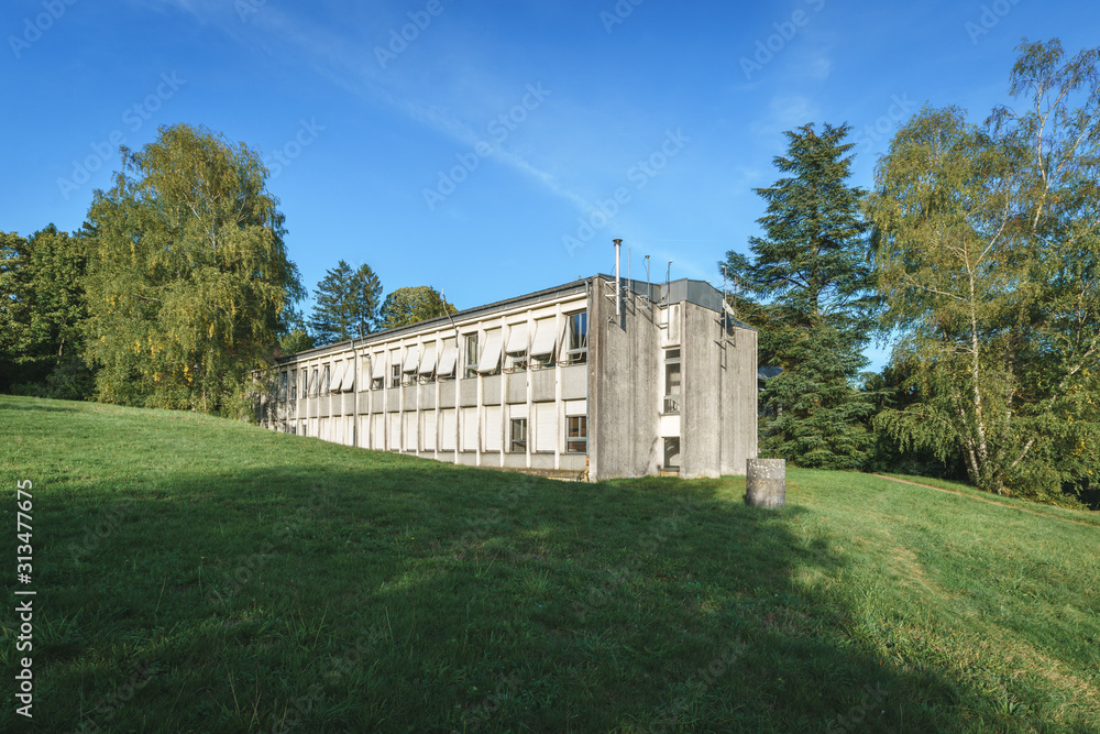 An old building in the park in France