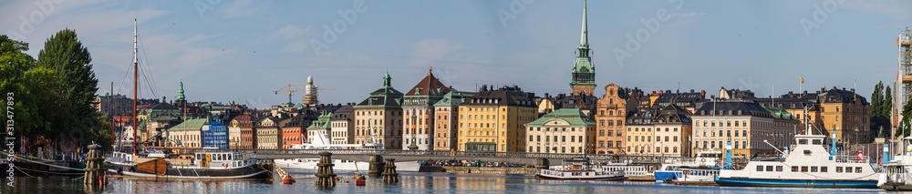 Panorama von Stockholm / wasserseitig