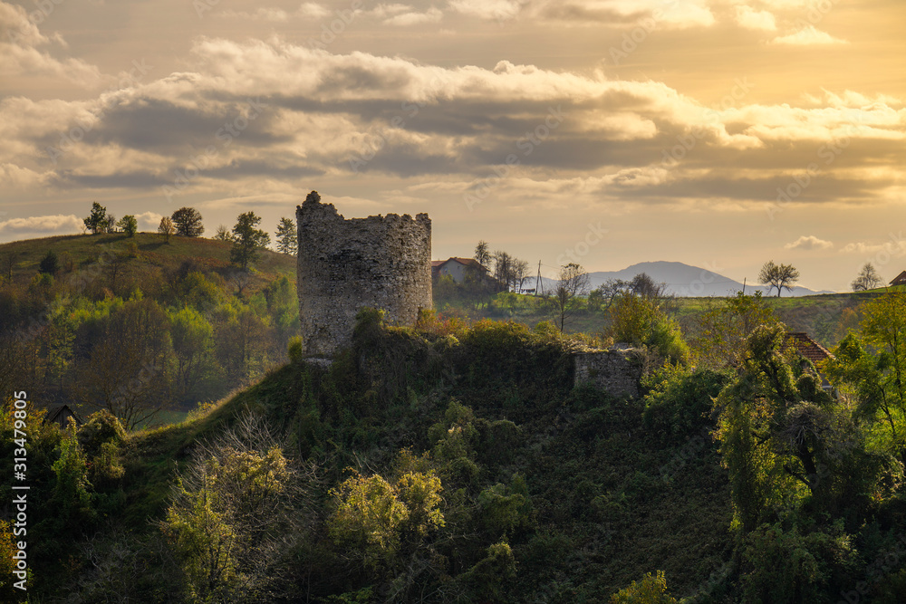 ruins of medieval castle in bosnia ruins of medieval castle in bosnia