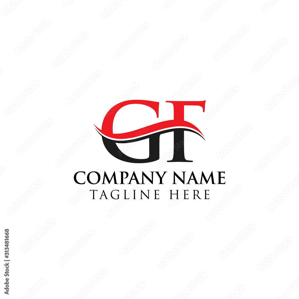 GF letter Type Logo Design vector Template. Abstract Letter GF logo Design