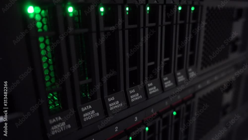 SAS Hdd Rack. Bright green LEDs on data drives. Concept 3.0 SAS Hdd Rack. Bright green LEDs on data drives. Concept 3.0