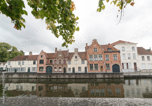 Blick von der Langerei zur Potterierei in Brügge, Belgien photo