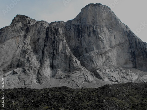 The vertical wall, Mount Thor, Auyuittuq National Park