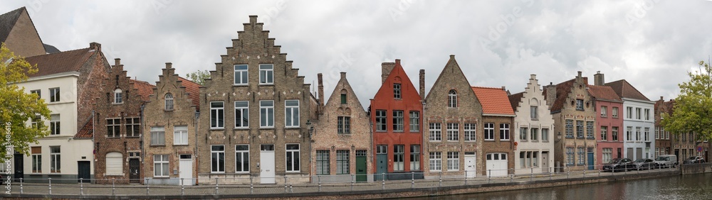 Blick von der Langerei zur Potterierei in Brügge, Belgien