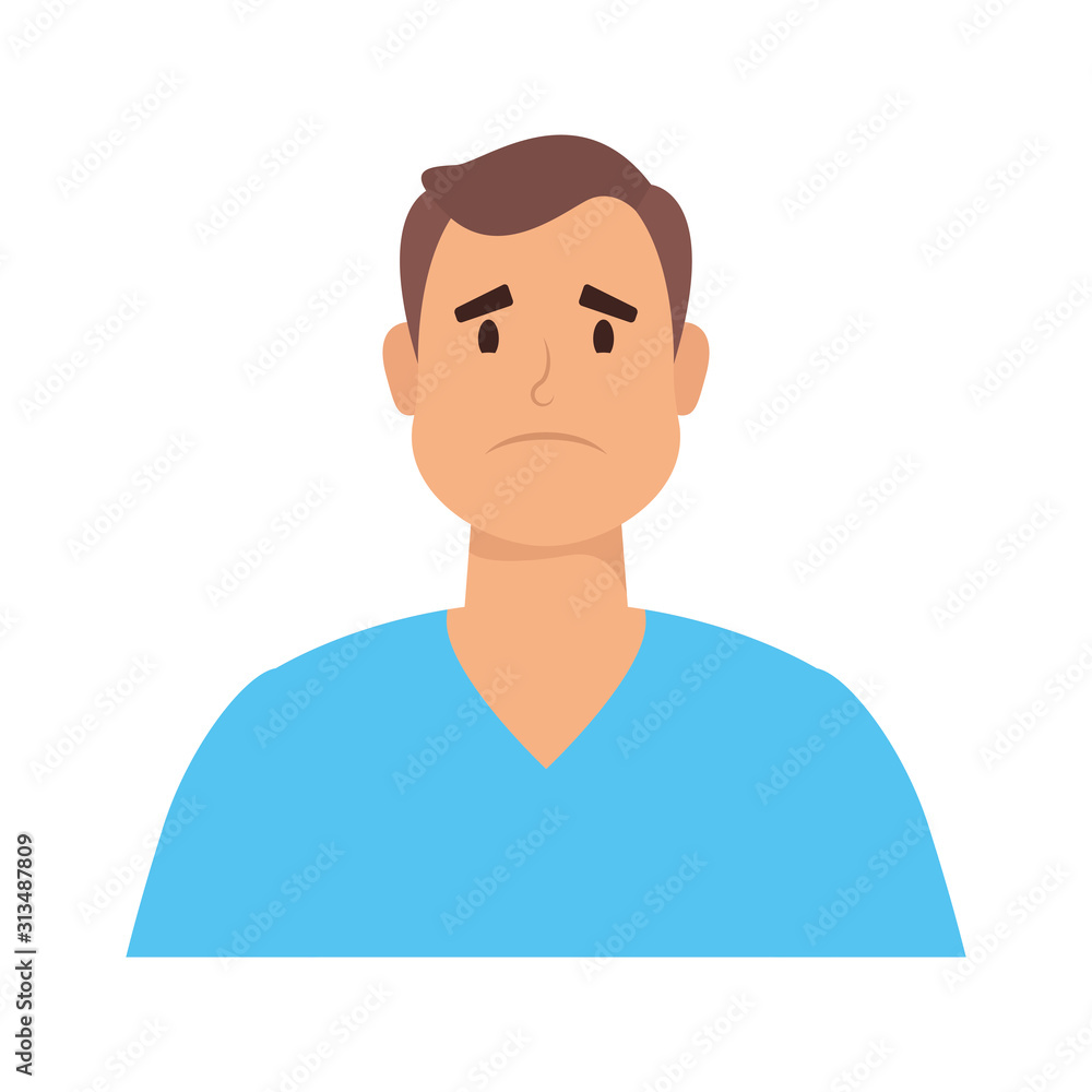 young man avatar character icon young man avatar character icon