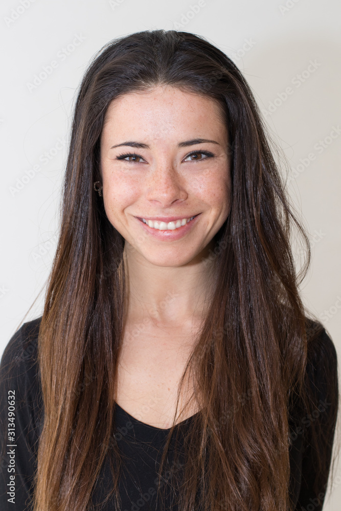 Portrait of a young woman.