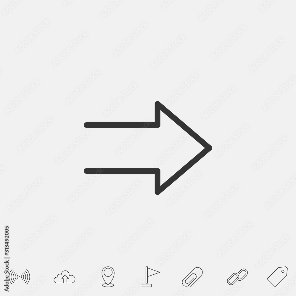 right arrow icon vector illustration symbol right arrow icon vector illustration symbol