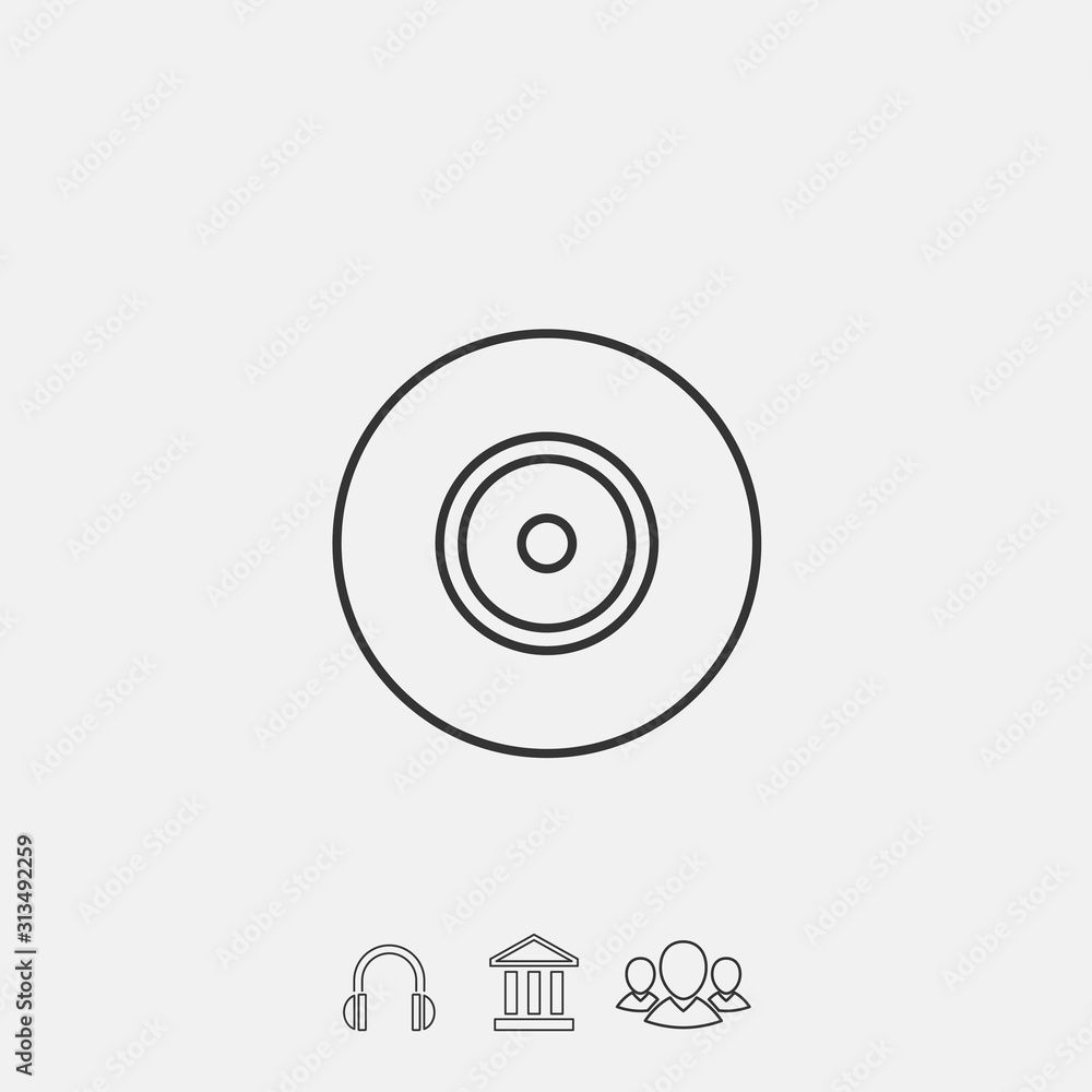 disc icon vector illustration symbol disc icon vector illustration symbol
