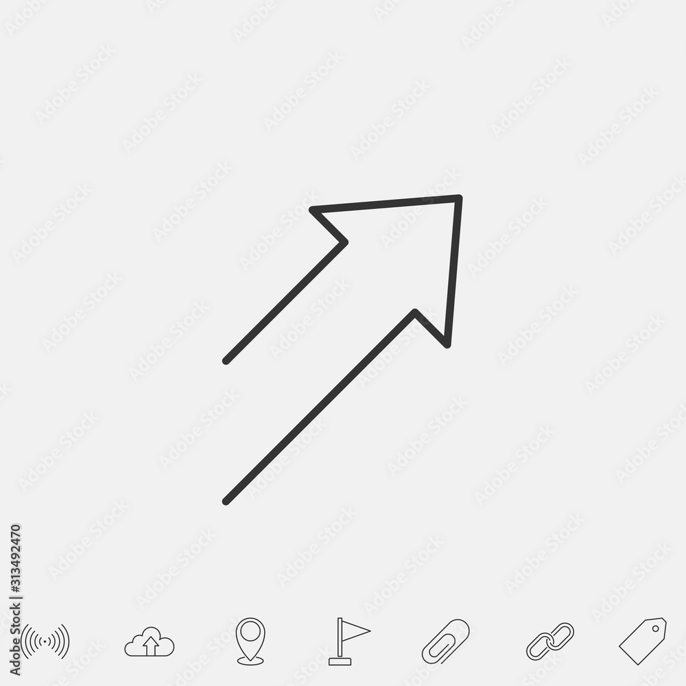 diagonal arrow icon vector illustration symbol diagonal arrow icon vector illustration symbol