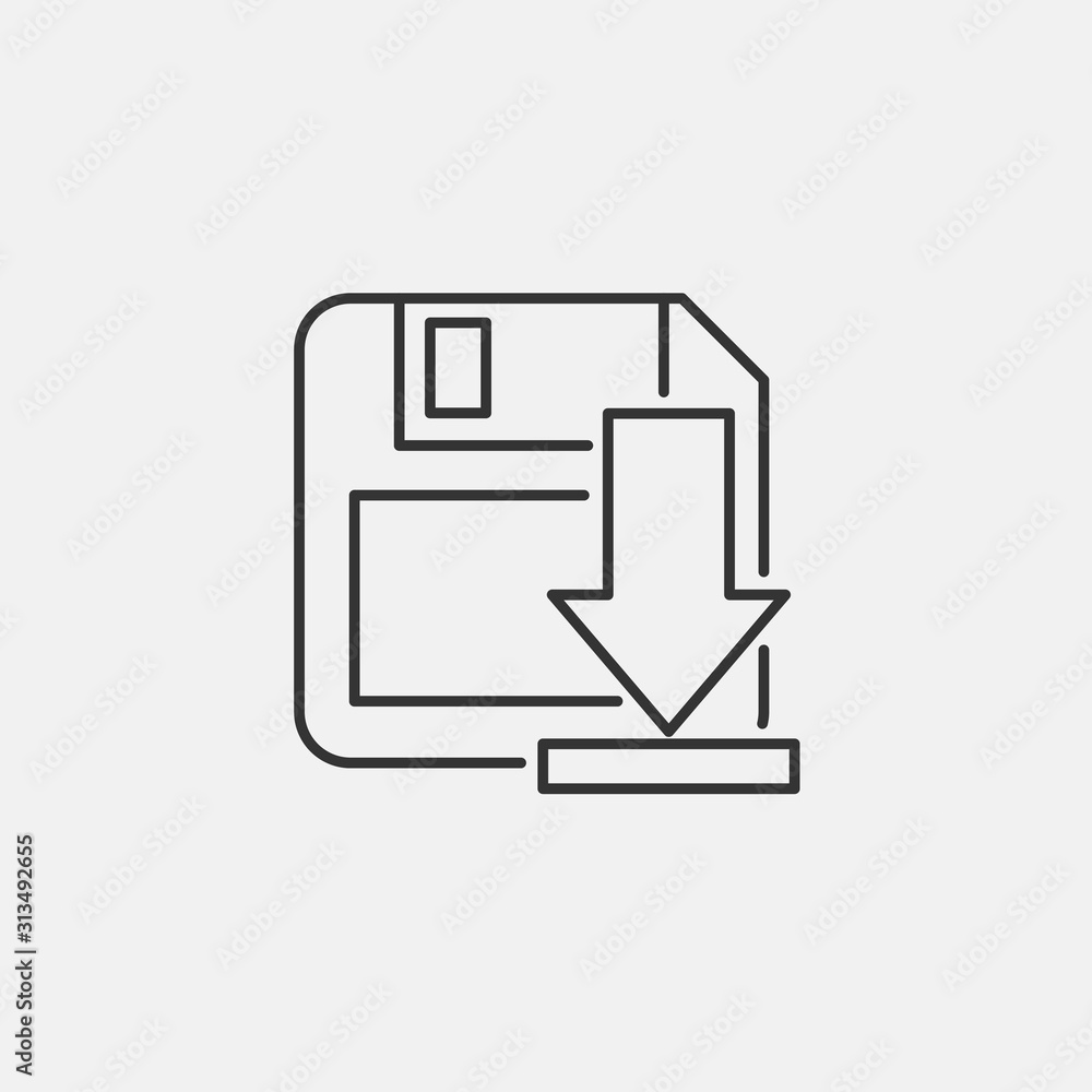 download to drive icon vector illustration symbol download to drive icon vector illustration symbol