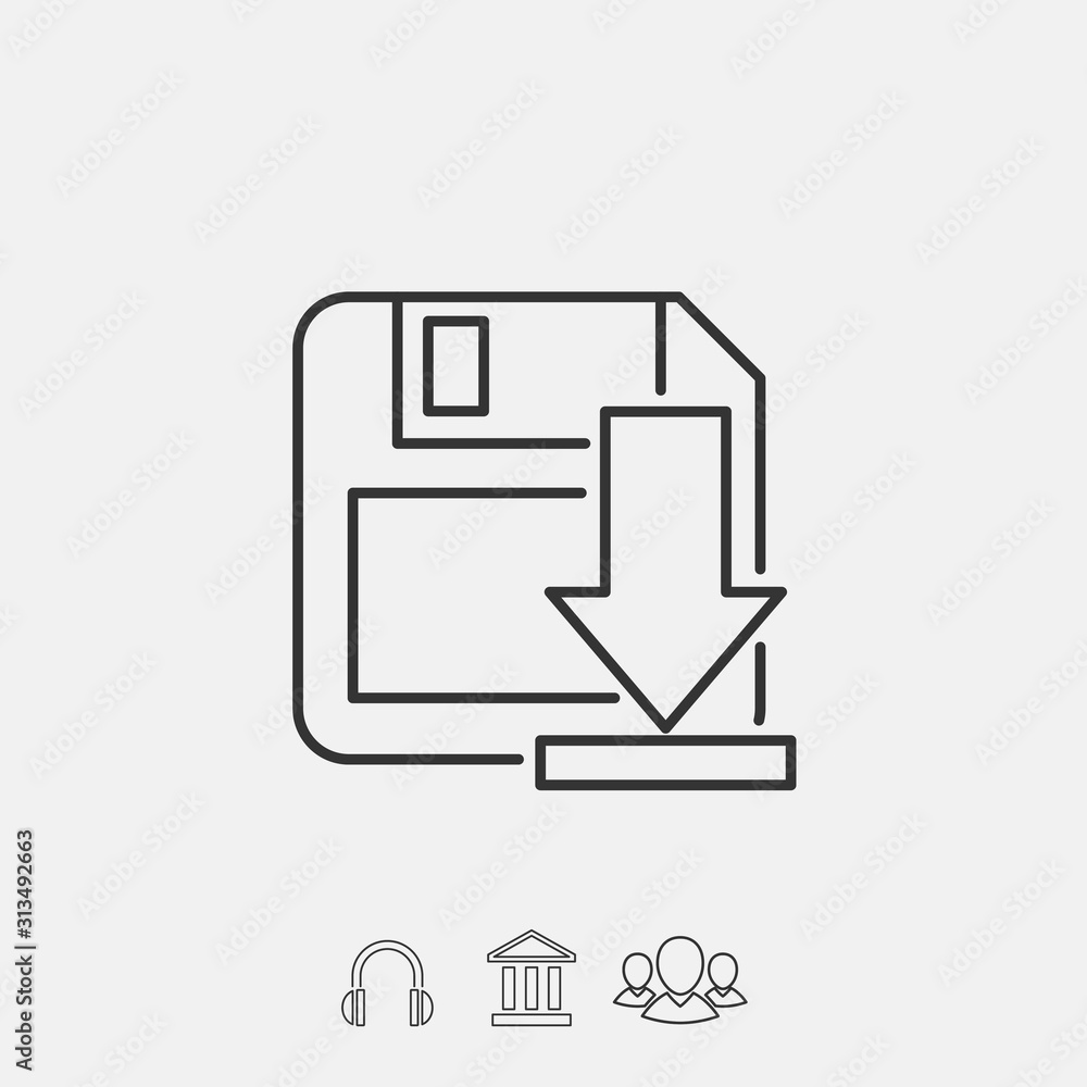 download to drive icon vector illustration symbol download to drive icon vector illustration symbol