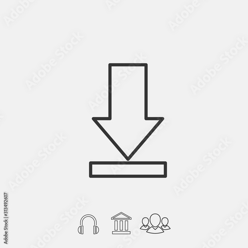 download icon vector illustration symbol