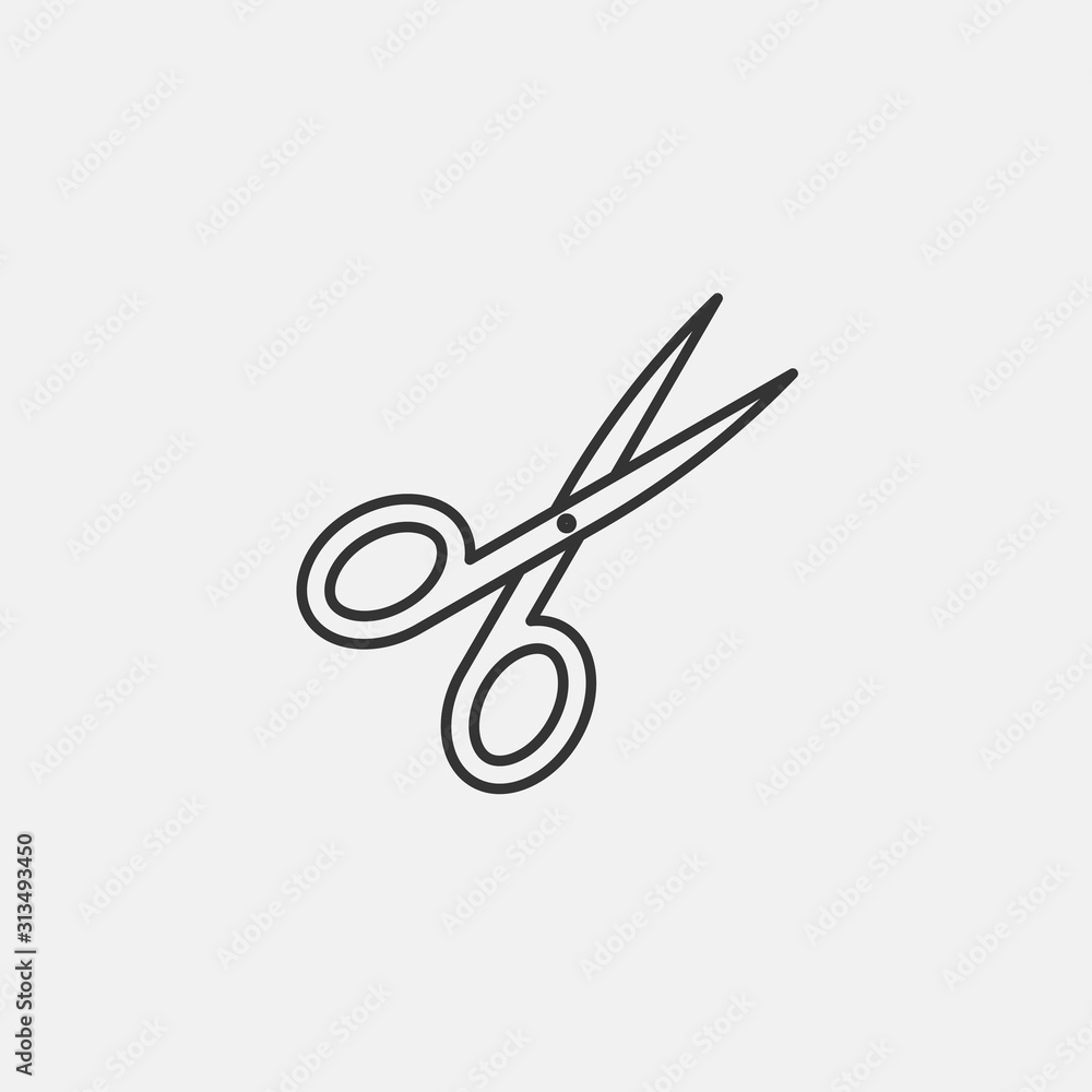 pair of scissors icon vector illustration symbol Stock Vector