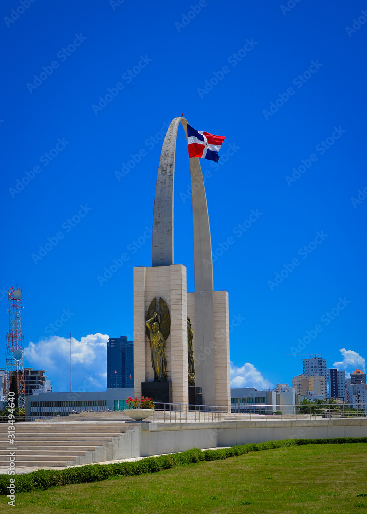 Foto de Plaza de la bandera Republica Dominicana do Stock Adobe Stock