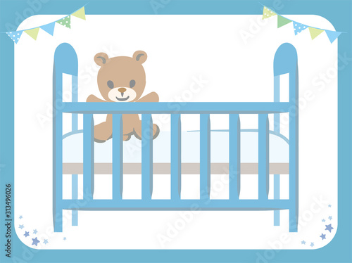 Baby crib for newborn baby.