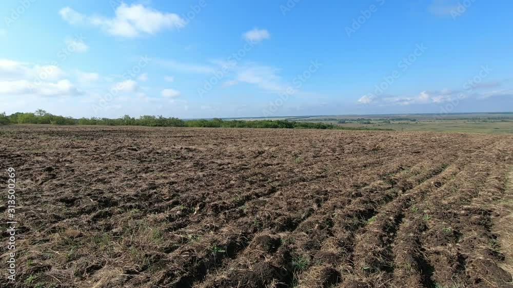 Panorama of a farm field on a summer day Panorama of a farm field on a summer day