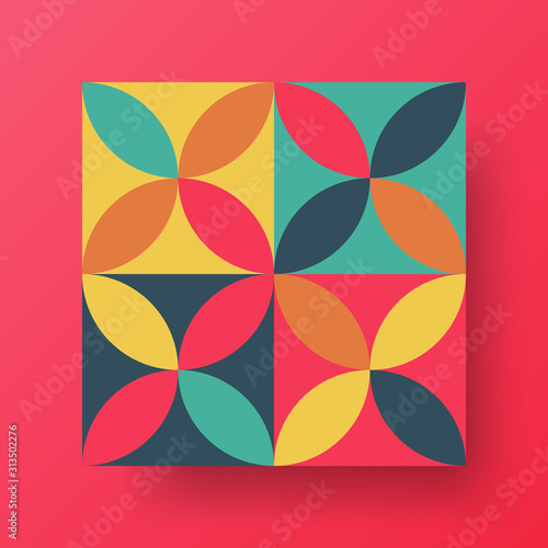 Amazing business advertisement vector mural art square banner mock up. Modern corporate abstract geometric illustration design layout background. Company identity quadrangle texture brochure template.