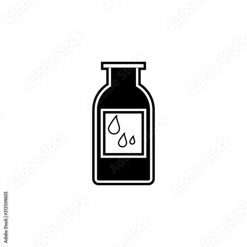 oil bottle icon. Simple glyph, flat vector of kitchen icons for ui and ux, website or mobile application