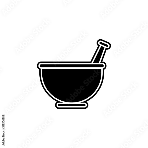 Spice grindel icon. Simple glyph, flat vector of kitchen icons for ui and ux, website or mobile application
