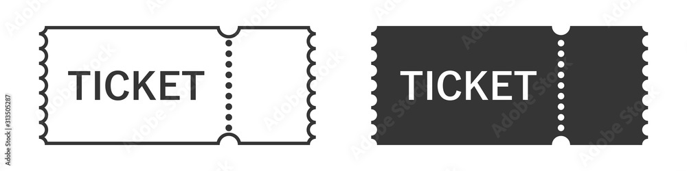 Set of blank ticket templates. Vector illustration Set of blank ticket templates. Vector illustration